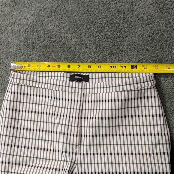 NEW Theory | Classic Skinny Pant Viscose Grid sz 2 - Picture 7 of 10